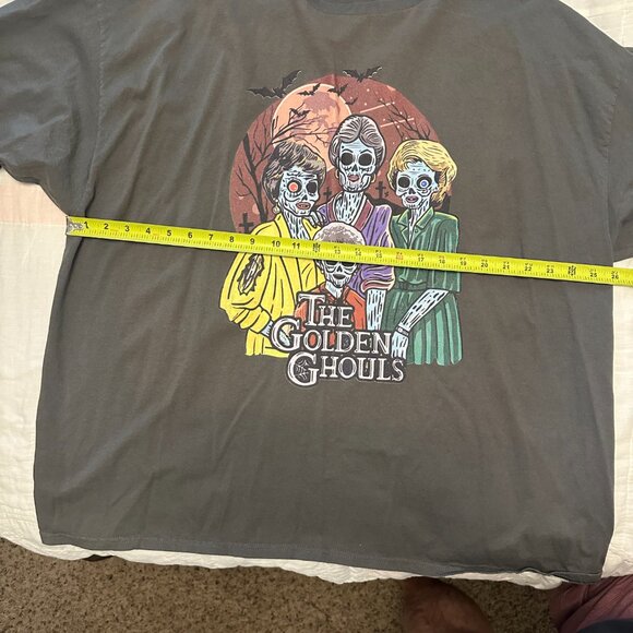 Golden Ghouls Halloween Tee Zombie Golden Girls, 3XL Charcoal Grey - Picture 11 of 11